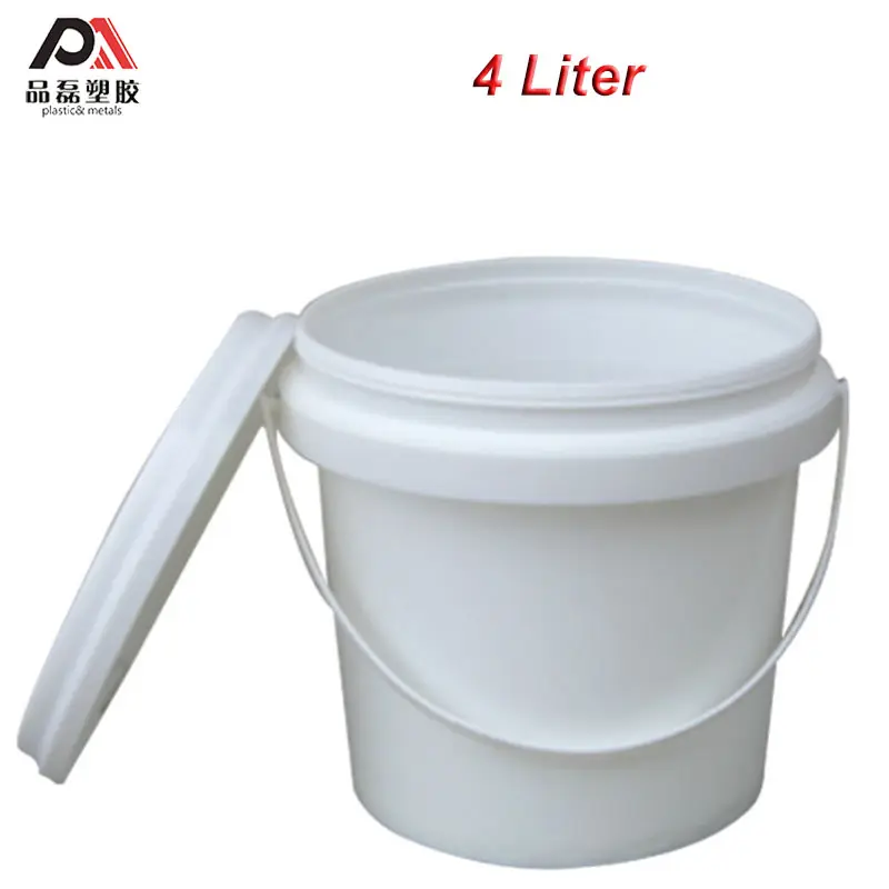 4L 5L 20L 25L white paint plastic bucket