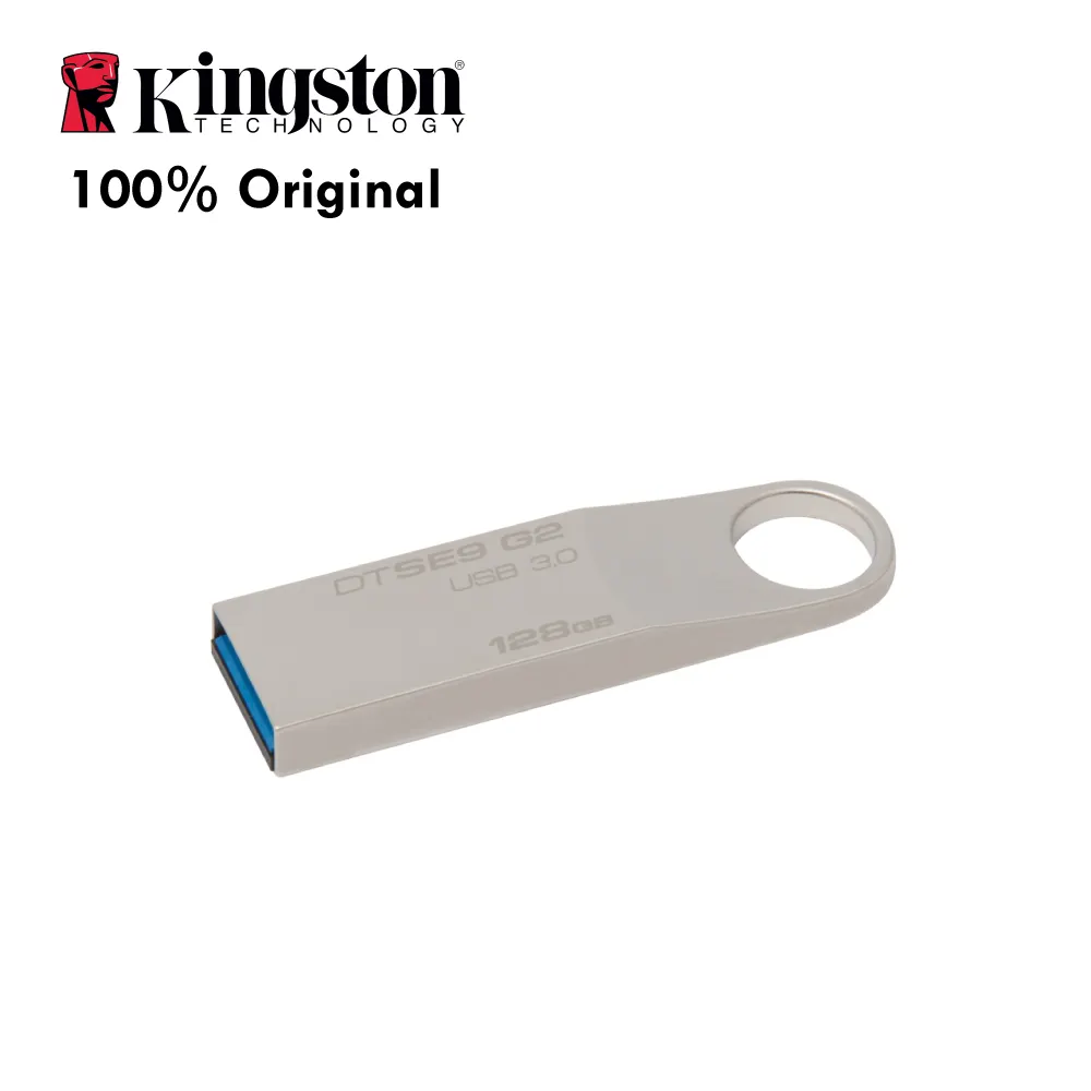 100% 원래 Kingston USB 플래시 드라이브 DataTraveler SE9 G2 3.0 DTSE9G2/128GB USB 스틱