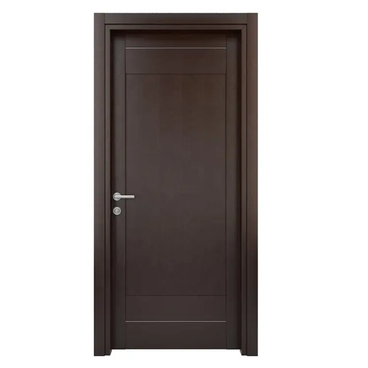 Commercial wooden french painting black residential solid core home apartment entrance main gate interior door design