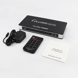 OEM Factory HDMI Matrix 4K x 2K HDMI Matrix 4x2 Switch Splitter 4 In 2 Out con Audio Out - Product Image 6