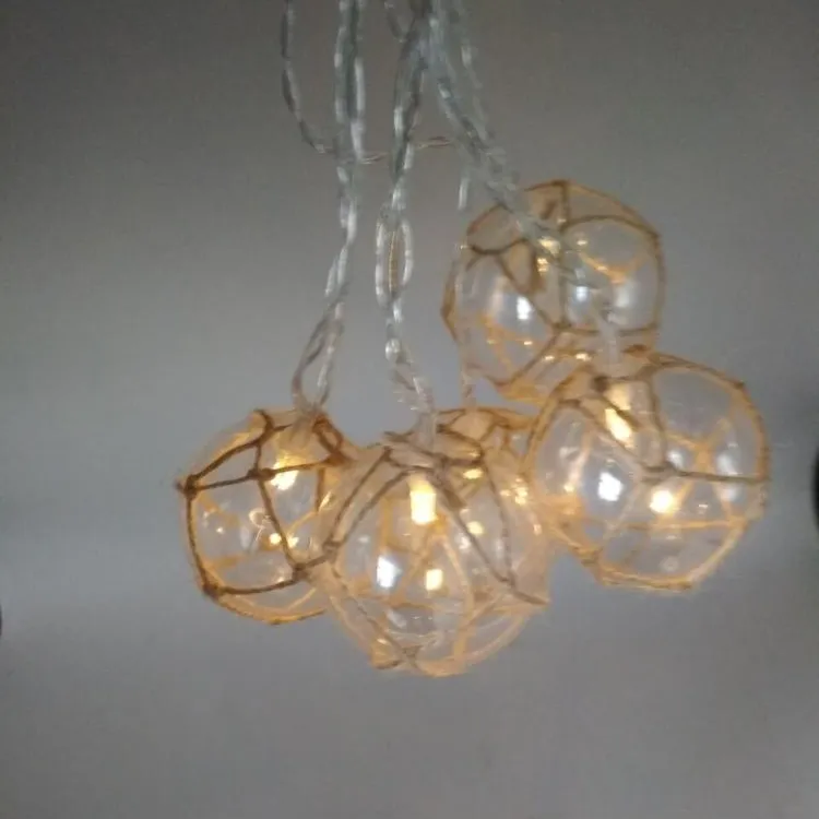 2019New Ideale di Natale di Natale Globe10 LED LinHai Prezzo All'ingrosso Decorativo LED Rattan Sfera Luce Della Stringa Decorazione Dell'interno