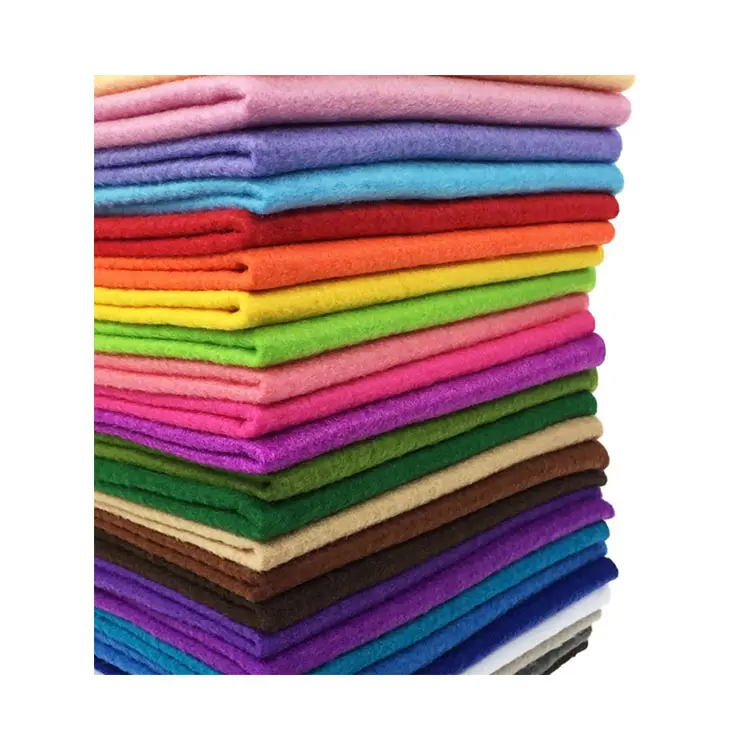 Tissu en feutre Non tissé en Polyester artisanal pour enfant, fait à la main, couleur douce