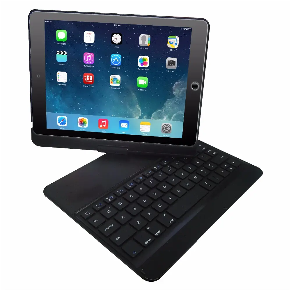 Flexible zusammen klappbare industrielle Tastaturen Tastaturen Abdeckung Halter Stand halterung für iPad Apple Black