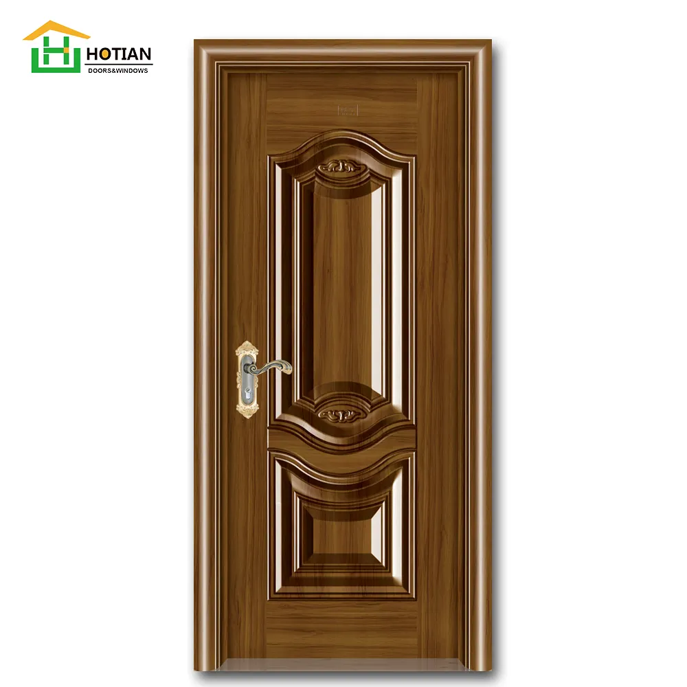Puerta de acero de seguridad para el hogar, diseño de parrilla de garón principal de metal externo de buena calidad, Turquía