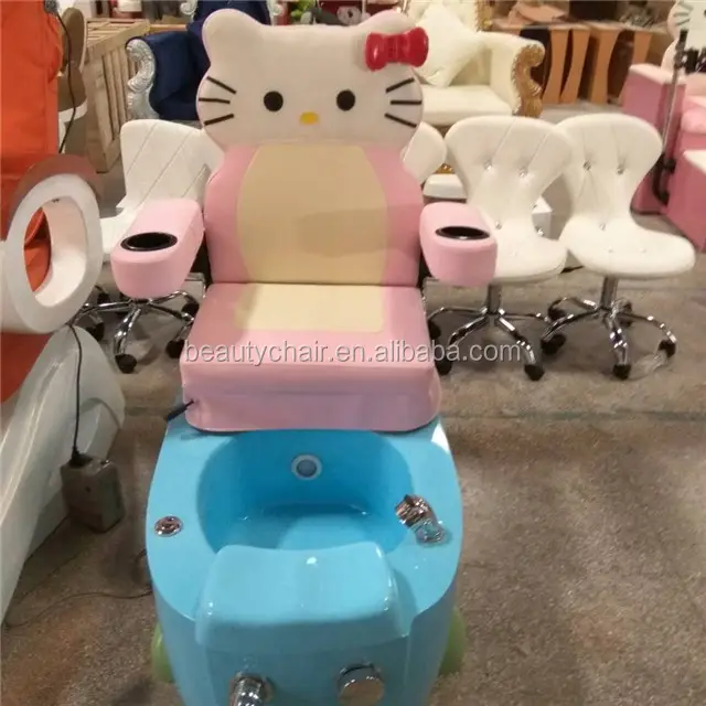 SILLA DE spa para pedicura para niños, salón de belleza, estilo Hello Kitty