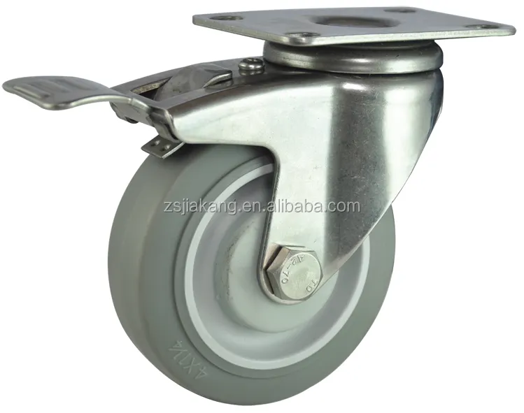 Ziekenhuis bed casters, medium size casters stille trolley wielen