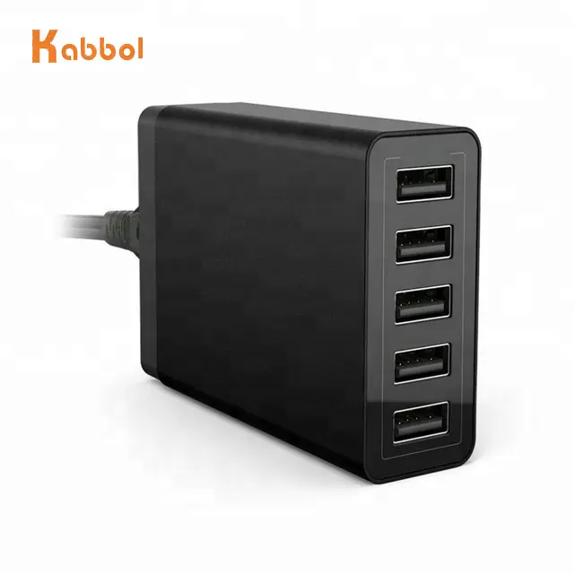 Più veloce del caricatore 5v 6a caricatore della parete del usb della macchina fotografica 30w multipla usb adattatore di potere del caricatore 5 port Desktop HUB