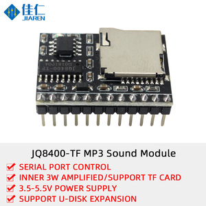 JQ8900-TF DFPlayer mini MP3 ses Decode kurulu MP3 ses modülü u-disk IO/seri Port ile TF kart arduino için DFPLAYER