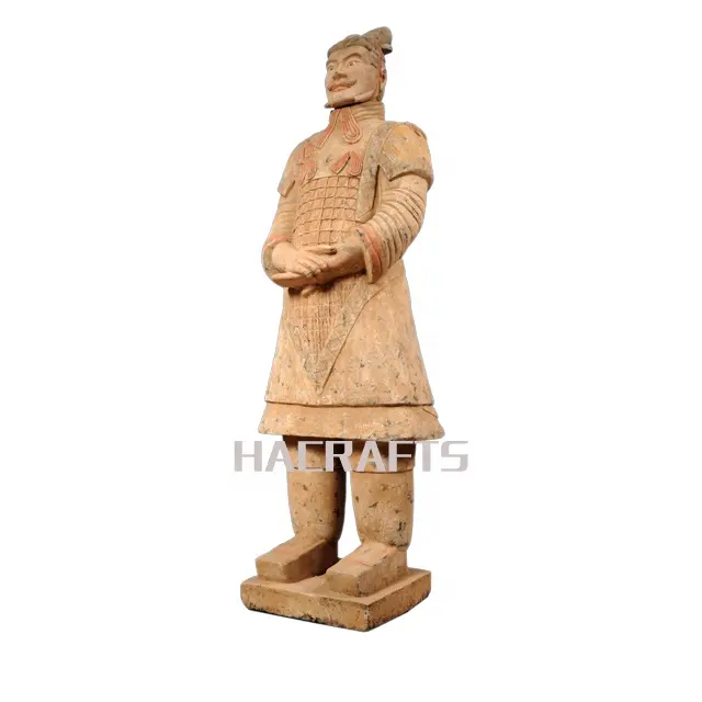 170 centimetri lifesize generale ufficiale chiuso a museo guerriero di terracotta da giardino statua