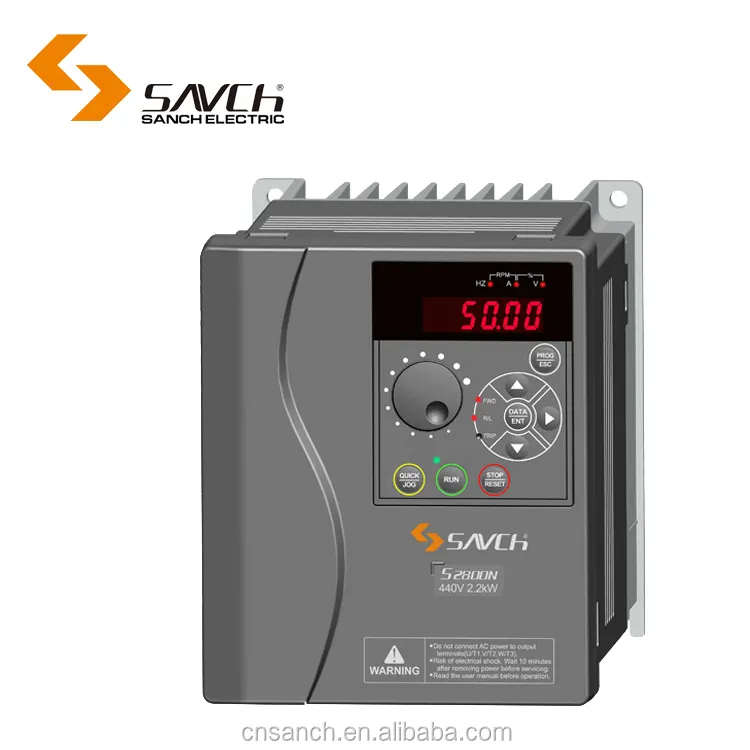 VFD อินเวอร์เตอร์ Sanch S2800N 10อันดับแรก,ตัวควบคุมความเร็วมอเตอร์0.75kw ~ 15kw ได้รับการรับรองจาก CE ISO OHSAS