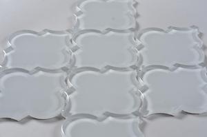 Setina castel mexico tàu điện ngầm backsplash siêu trắng <span class=keywords><strong>crackle</strong></span> <span class=keywords><strong>glass</strong></span> arabesque gạch - Product Image 5