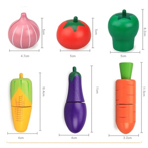 キッチンおもちゃカッティングフルーツ野菜プレイフードキッド木製おもちゃフルーツカッティング木製フルーツおもちゃ