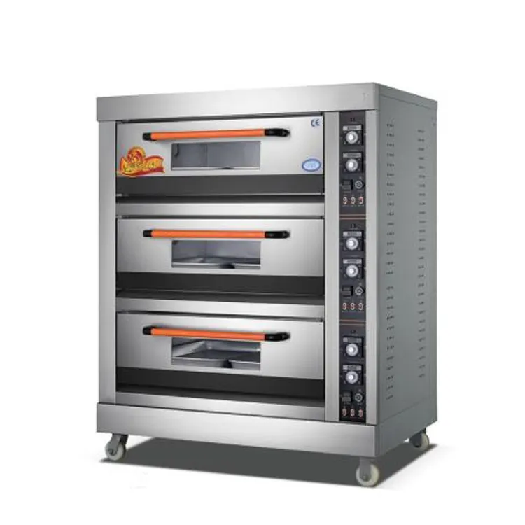 Three Deck Electric Fast Pizza Oven Commercial mit 400 Degrees High Quality Pizza Hut Pizza Oven