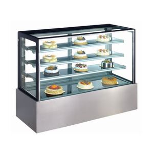 Bán Hot Mini Bakery <span class=keywords><strong>Acrilic</strong></span> Bánh Hộp Cơ Sở Tủ Lạnh Tủ Lạnh Trưng Bày Với Vòng Tròn Đen Trường Hợp Quầy - Product Image 6