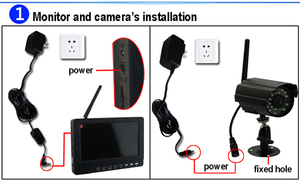 Digital drahtlose cctv kamera sicherheit system, SD Card Recording mit 7 Inch LCD Monitor, 3 Long Range Night Vision kamera - Product Image 5
