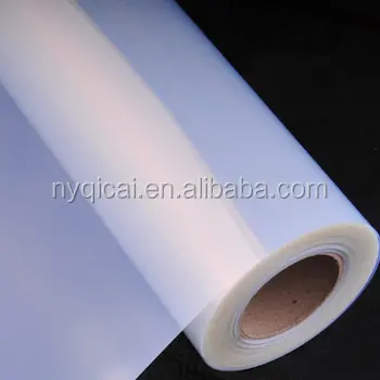 Blanco lechoso 100 micras recubierto de aluminio impermeable mylar poliéster PET película de inyección de tinta