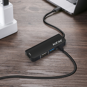 Offer Docking Station 4 in 1 Features <strong>Usb</strong> Hub Type C <strong>to</strong> <strong>USB</strong> 2.0 + 3.0 Micro <strong>USB</strong> HD 4 Port Network Convert Adapter - Product Image 5