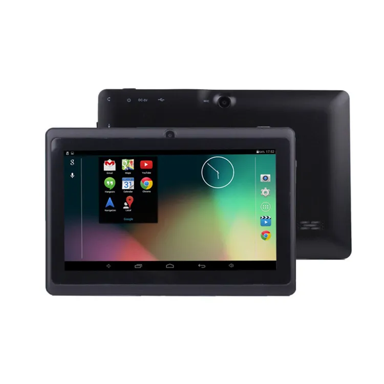 Tableta Q88 con pantalla táctil HD de 7 pulgadas, cuatro núcleos, a33, android 4,4, venta al por mayor