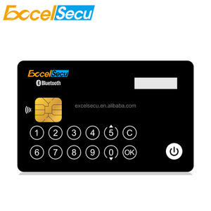 Смарт-чип-карта java с Bluetooth/ NFC/ E-ink дисплеем/клавиатурой