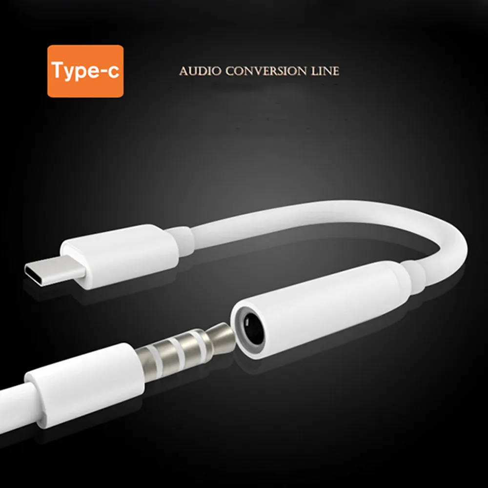 Cable adaptador tipo C 3,1 macho a hembra de 3,5mm conector de Audio estéreo para auriculares