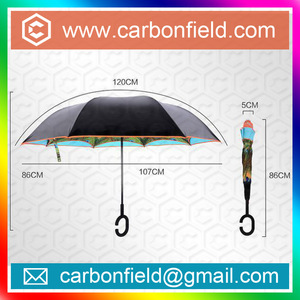 Novo produto avançado dentro do guarda-chuva invertido guarda-chuva reversa