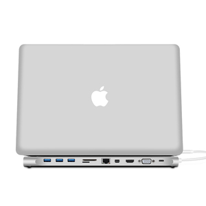 WIWU批发11合1多端口C型适配器底座多端口4K 1080P VGA迷你LAN RJ45以太网USB 3.0 C型集线器 - Product Image 6