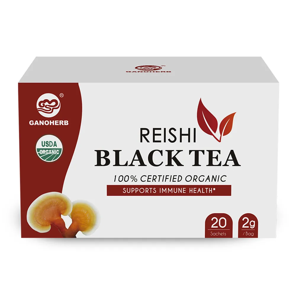 Té rojo orgánico chino, ganoderma trea, seta reishi lingzhi, fabricante de té saludable