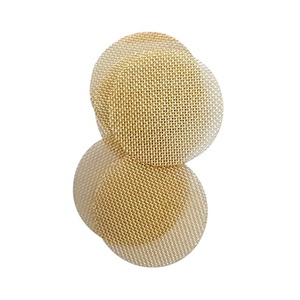 <strong>Round</strong> Brass Titanium Stainless Steel Smoking Pipe Screen <strong>Filters</strong>
