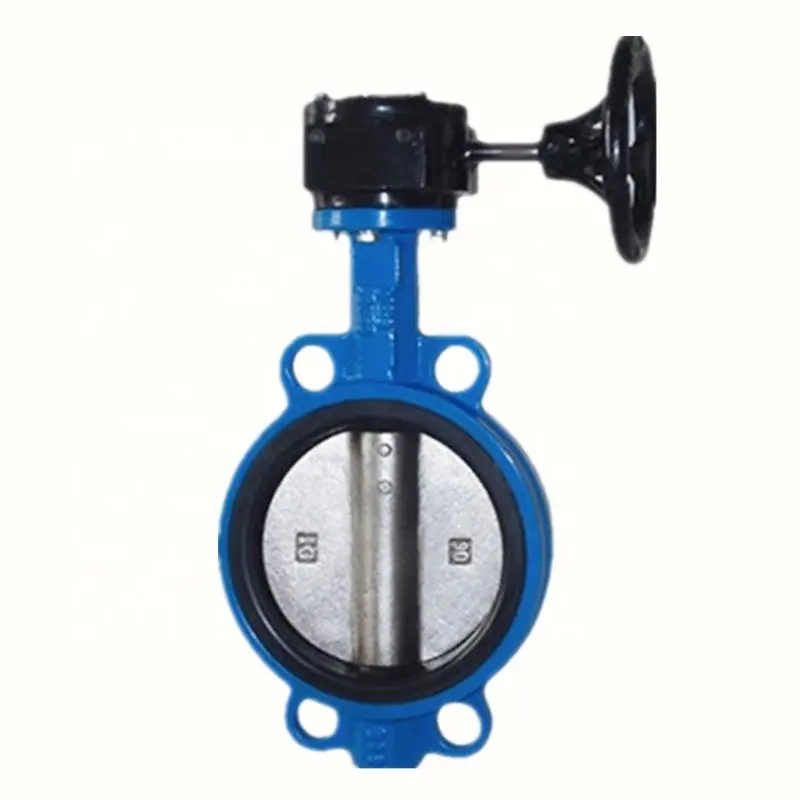 Fire Protection Wafer Worm Gear Drive Butterfly Valve