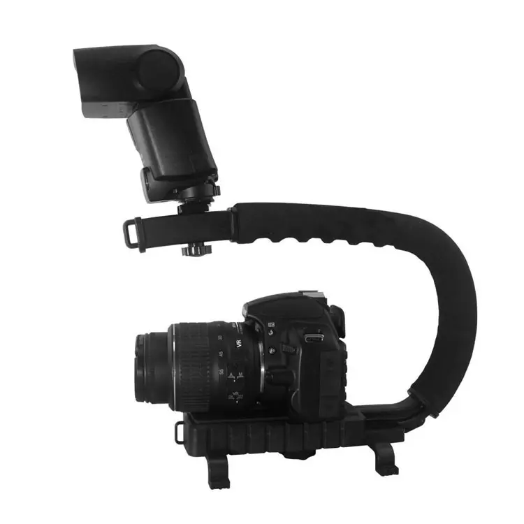 Piccoli stabilizzatori Video impugnatura per montaggio su impugnatura per Mini videocamera DV DSLR Flash Speedlite Steadicam/(ycam all'ingrosso