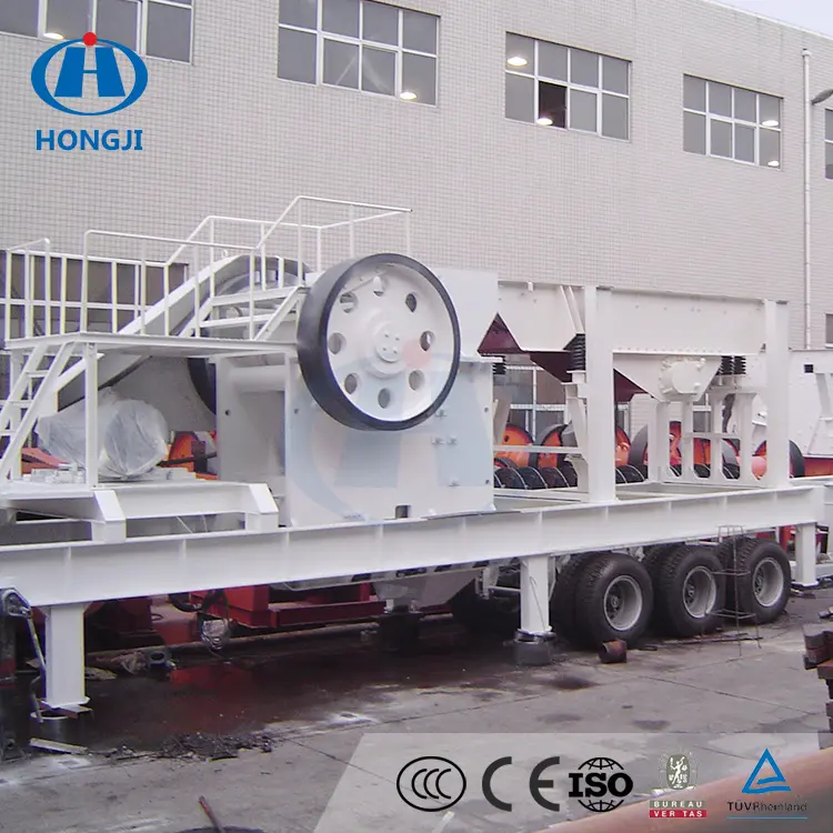 चीन के शीर्ष ब्रांड पत्थर पेराई मशीन संयंत्र ट्रैक मोबाइल पत्थर जबड़े कोल्हू