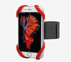 Universal Slim Fit Cell Phone Holder Silicone Sports <strong>Running</strong> Armband Case with Adjustable Strap - Product Image 1