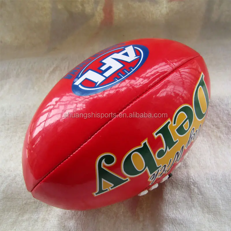 Preço barato Ponto Da Máquina impressão personalizada Tamanho 5 4 3 2 1 Austrália regras futebol AFL bola de futebol Aussie football