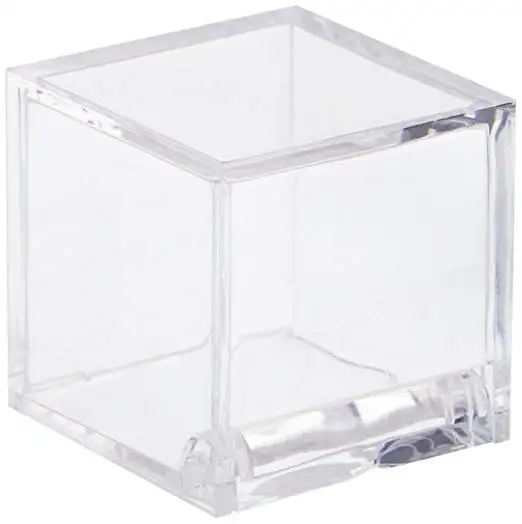 Klar Candy Boxen Cube Fall Transparent Acryl Favor Boxen