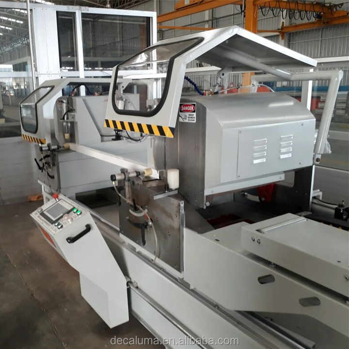 CNC Automatic Double Head Power Cutting Säge maschine Schneiden von Aluminium rahmen und PVC-Maschine