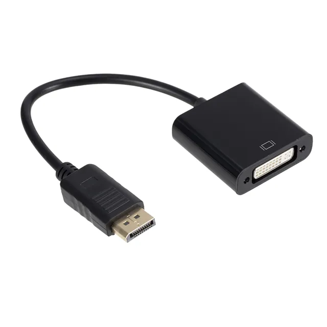 Mini puerto de pantalla apoyo mujeres activas 1080P Displayport DP macho a DVI cable adaptador macho