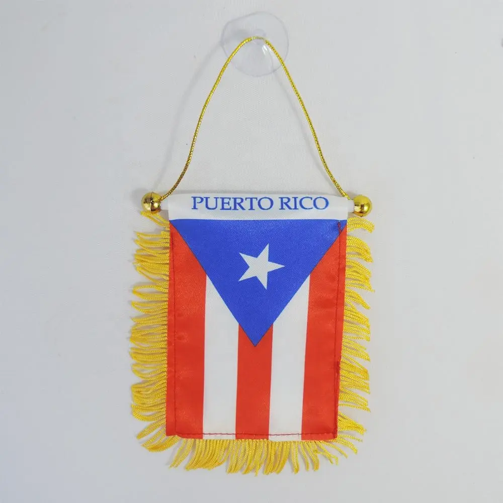 Neues Design Benutzer definierte Autos eiten spiegel Flaggen abdeckung Kunden spezifische Autos piegel abdeckung Flagge Puerto Rico Flagge