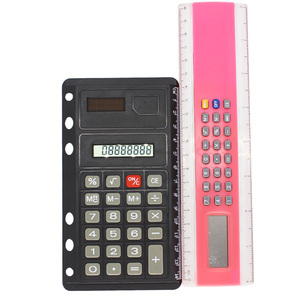 Régua de energia solar de 8 dígitos, material de escritório, calculadora de bolso para <span class=keywords><strong>notebook</strong></span>