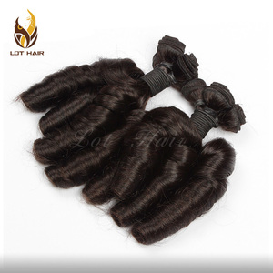 ผมสั้นความยาวเด้ง Curl เวอร์จิน100% ผมมนุษย์สานผมแอ Unty Funmi - Product Image 3