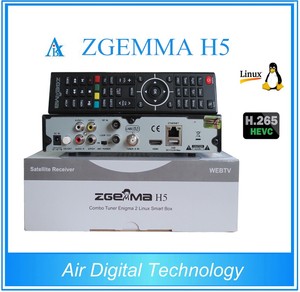 Receptor Satélite combinado ZGEMMA H5 Enigma 2, compatible con H.265/HEVC DVB-S2 + T/T2/C - Product Image 3