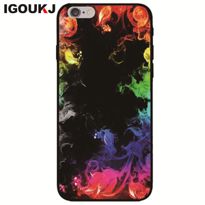 カラフルな星雲パターンソフト TPU 携帯電話の裏表紙サムスン注 9 IMD 印刷電話ケース iphone 9 9 プラス