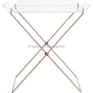 Acrylic furniture acrylic folding bảng butlers khay bàn cà phê - Product Image 3