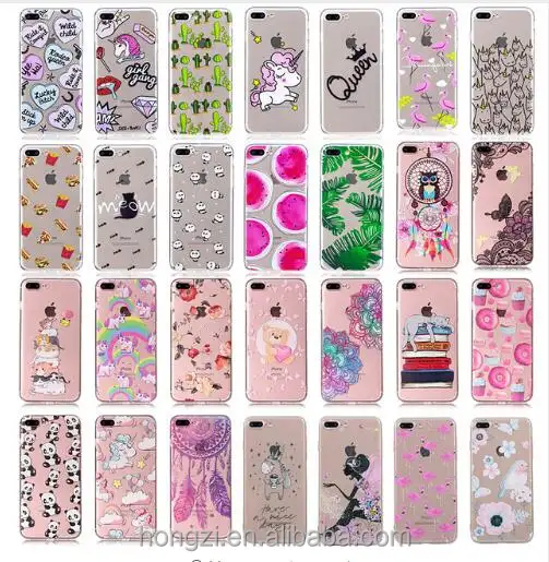 Stampato Trasparente Modello Fundas Caso Per il iPhone 6 6S Plus 5X8 Custodia In Silicone Coque Per Apple iPhone 7 caso Molle Della Copertura Del Telefono