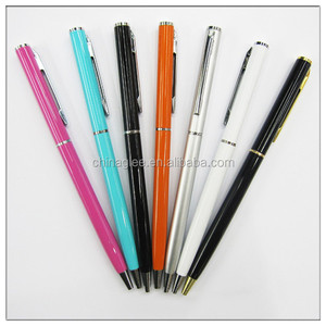 Promotional Stationery Gold Metal Slim Twist Ballpoint <strong>Pen</strong> Hilton <strong>Marriott</strong> Hotel <strong>Pen</strong>