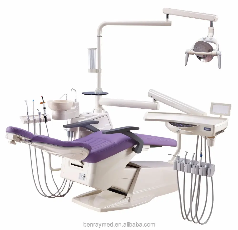 BR-DCH05A Ucuz Cep dişçi sandalyesi Diş Hekimi Sandalye Ortodontik Sandalyeler LED Lamba