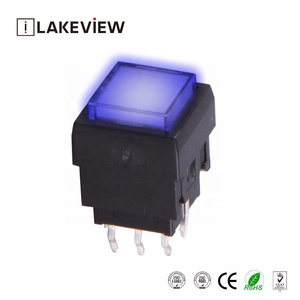 Lakeview ON OFF Ad Angolo Retto e Verticale PCB Bi Colore Doppio LED Illuminato Momentaneo e Alternanza Piccolo Micro interruttore di Pulsante interruttore - Product Image 5