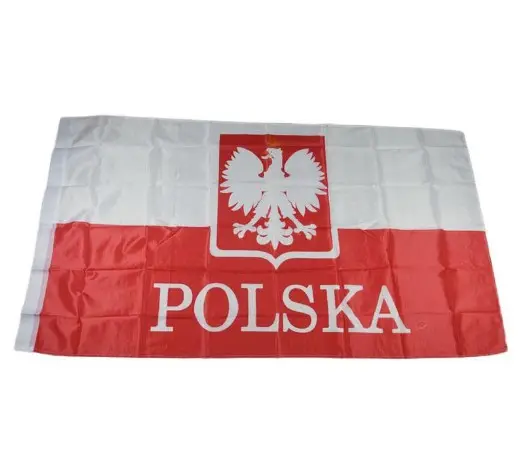 68D poliestere 3 x5ft stampa serigrafia euro polonia bandiera