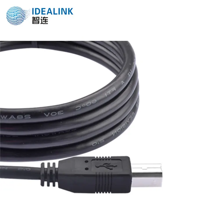 Cable usb de impresora chapado en oro 10m 27 AGW, muestra gratis, precio al por mayor