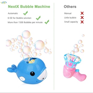 Dayanıklı ve taşınabilir kabarcık makinesi otomatik kabarcık makinesi ile bir şişe kabarcık çözüm kullanımı kolay çocuklar için - Product Image 3