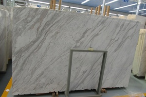 Chinese Natural White Volakas <strong>Marble</strong> With Black Veins Slab - Product Image 5